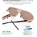 Verdster Mens Sunglasses Shades for Women Bold Designer Look Mirrored Oversized Festival Womens Men Sunnies Blade Blue