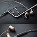 Earphones, CHSMONB Bass Stereo Earbuds Headphones,In Ear Headphones with Mic and 3.5mm Audio Portfor SmartPhones Laptop Tablets MP3 Players.