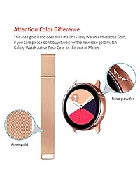 Elobeth M810 815 Reloj de pulsera de acero inoxidable con diamantes de imitación de aleación de cristal, correa de repuesto compatible con reloj Galaxy de 1.654 in