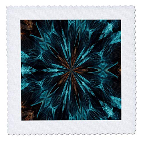 3dRose Garden Flag, Rust and Teal Dreamscapes Design 2