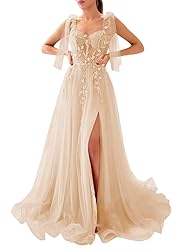 Dymaisei Sweetheart Lace Prom Dresses Spaghetti