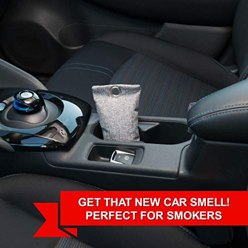 Air Purifying Bags (6 Pack), Car & Pet Odor Eliminator. Natural