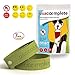 Natural 7 Mosquito Repellent Bracelet Plus 6 Patches for Kids & Adults (Green)