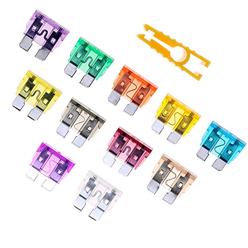 140pcs ATO/APR/ATC Fuse Car Kit Assorted Auto Car Truck Standard Blade Fuse Assortment 2A 3A 5A 7.5 A 10A 15A 20A 25A 30A 35A 40A Car Boat Truck SUV Automotive Replacement Fuses Puller - Thumbnail 4