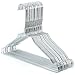 HANGERWORLD Silver Metal Wire Hangers Petite Adult Teen Child Size 14.2inch, 13 Gauge (50 Pack)