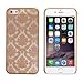 ABC® Carved Damask Vintage Pattern Matte Hard Case Cover For iPhone 6 4.7 Inch (Golden)