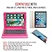 Alpatronix iPad Case with Keyboard, 9.7 inch KX130 Leather iPad Cover w/Detachable Wireless Bluetooth Keyboard Compatible w/Apple iPad 6 (2018), iPad 5 (2017), iPad Pro 9.7 & iPad Air 2/1 – Pink