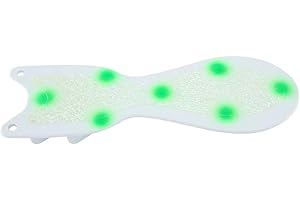 Dreamweaver Lures Spin Doctor Flasher, White Blank/Mountain Dew Crush Glow