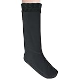 Anzermix Women's Fleece Cable Knitted Liners Rain Boot Socks