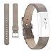 POY Replacement Bands Compatible for Fitbit Alta and Fitbit Alta HR, Genuine Leather Wristbands (Matte Gray)
