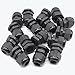 Lantee PG 13.5 Cable Gland - 20 Pieces Black Plastic Nylon Waterproof Wire Glands Connector Fitting Fit for 6mm to 12mm Cable Range