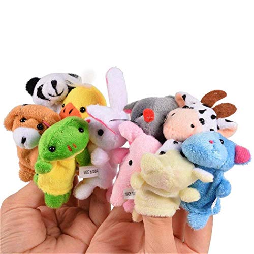 CARDEON Finger Puppet Theater Stage by Better Line - Set Includes Family Puppets - Portable Plush Finger Puppet Theater is The Best Preschool Kids