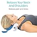 Vive Neck and Shoulder Relaxer - Chiropractic and Stretcher Support Pillow - Cervical Spine Traction Device, Neckbone Muscle Tension Reliever - Pressure Relief, Stiff Chronic Pain, Disc Alignment