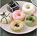 BAKHUK 3 Donut Baking Pan, Non-stick Silicone Molds, Full-size Round and Flower Donuts/Cake Molds