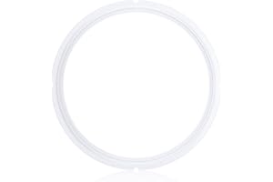 ZLR Silicone Sealing Rings Compatible for Instant Pot 6 Quart Pressure Cookers - 1 Pcs Replacement Silicone Gasket Seal Rings Fit IP-DUO60, DUO50, LUX60, LUX50, CSG60, and CSG50 - Clear