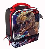 JURASSIC WORLD KINGDOM FALLEN Dual-Chamber Lead-Safe Insulated Lunch Tote Box Bag