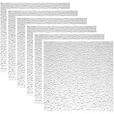 USG (6) ea Interiors 4240 12" x 12" Tivoli Wood Fiber Textured Finish Ceiling Tiles