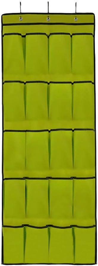 rowna Home Hanging Shoe Organizer, 20 Compartments Large Non-Woven Mesh Pocket Multi Layer Stainless Steel Hook Wall Hanging Bag, for Room Toilet Wall Refrigerator Over Door Shoes Rack