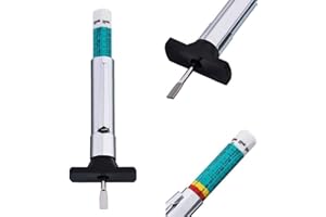 Car Tire Tread Depth Gauge, Tire Tread Gauge Color Coded, Professional Tire Thread Depth Meter Tool, Tread Depth Gauge in 1/3