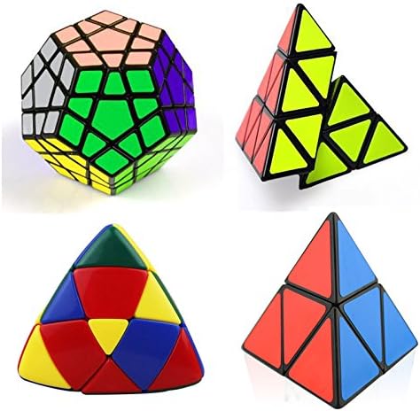 ChangingWood Black Speed Variant Cube Stickerless Magic Cube Puzzles (pack of 4)