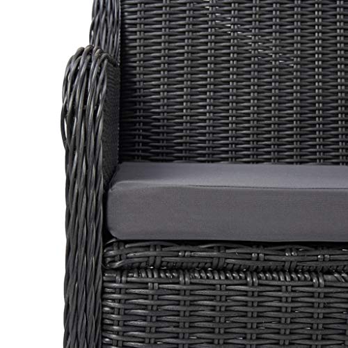 Tidyard 9-TLG Garten-Lounge-Set Rattan Gartenmöbel Gartensofa-Set Garten-Sofagarnitur Sitzgruppe Sonnenliegen… – Bild 4