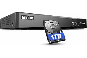 ANNKE 4K 8 Channel H.265+ DVR Recorder with 1TB Hard Drive, Hybrid 5-in-1 Video Recorder with AI Human/Vehicle Detection for 