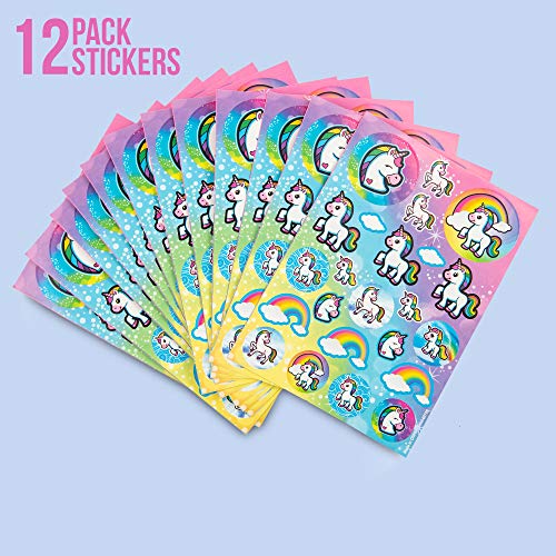 Favinor™ Unicorn Party Favor Stationary 48 Gift Pack 72 Tattoos