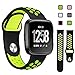 Lintelek Silicone Replacement Bands Compatible with Fitbit Versa, Friendly Wristband Breathable Soft Bands Washable Straps for 5.5-8.5 Inches, Quick Drying