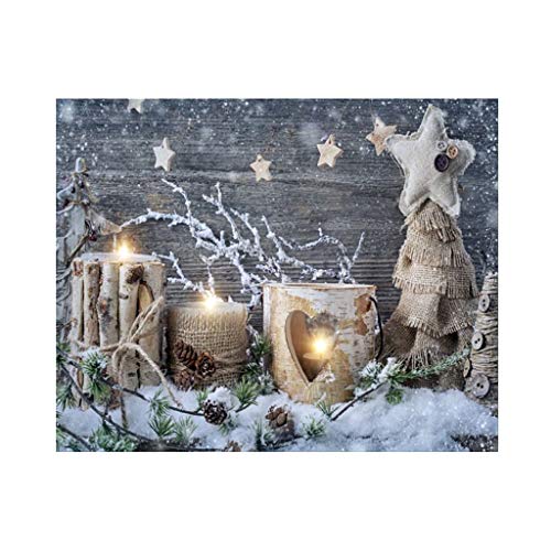 Snow Scene DIY 5D Diamond Painting by Number Kits,Full Drill Diamond Crystal Rhinestone Embroidery Art Craft for Home Wall Decor