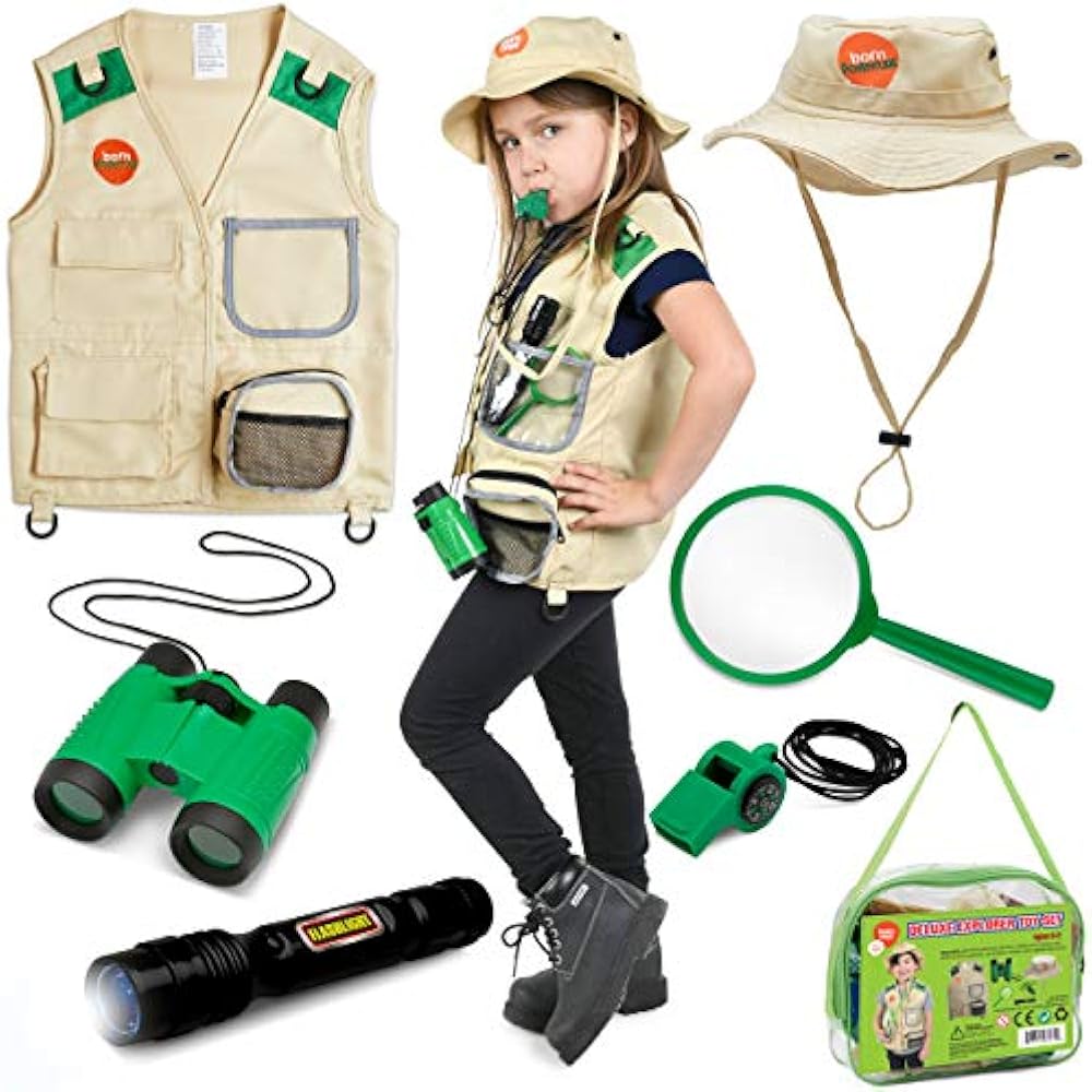 Explorer Kit For Kids Children&39s Toy Washable Premium Backyard Safari
