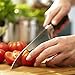 8-inch Chef Knife – Sharp Kitchen Knife with Japanese High Carbon Stainless Steel – Well-Balanced Chopping Knife with Ergonomic Pakka Wood Handle - Multipurpose Cooking Knife
