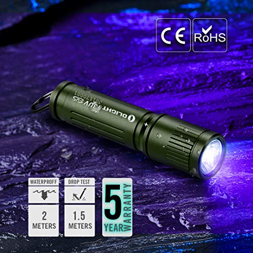 Olight I3UV EOS UV Flashlight Black Light Compact 395 nM Ultraviolet