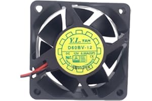 D60BV-12 60MM 12V 0.50A 6025 6CM 60X60X25MM 2-Wire Cooling Fan