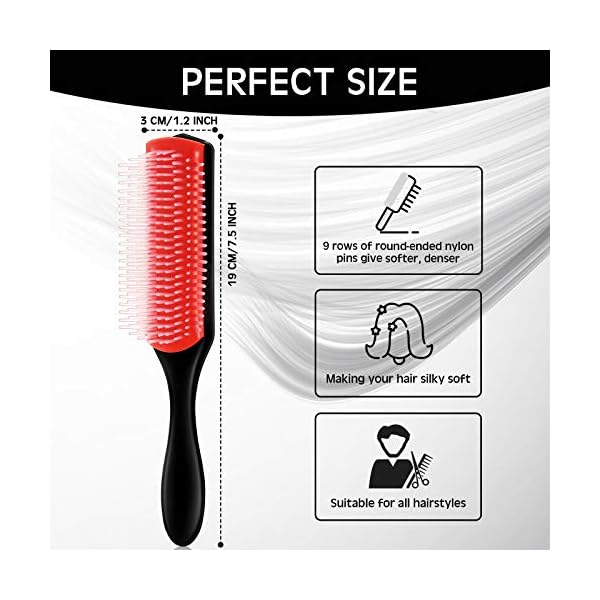 9-Row-Styling-Hairbrush-Cushion-Brush-Nylon-Bristle-with-Anti-static-Rubber-Pad-Hair-Tools-for-Blow-Drying-Hair-Styling-Detangling-Volumizing-Separating-Shaping-Defining-Curls-75-Inch-Long Patelai 9-Row Styling Hairbrush Cushion Brush Nylon Bristle with Anti-static Rubber Pad, Hair Styling Tools for Blow…