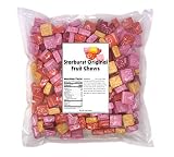 Starburst Original Fruit Chews 3 LB bag , Assorted Fruity Candy - Cherry, Strawberry, Lemon, Orange Flavored , Contains about 260 pieces bulk candy individually wrapped