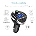 JARLINK Bluetooth FM Transmitter, Wireless in-Car FM Transmitter Stereo Radio Adapter Car Kit with 2 USB Car Chargers, Hands Free Calling Compatible iPhone Samsung Android, etc