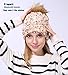 CoCo Fashion Women’s Trendy Soft Warm Wireless Bluetooth Music Beanie Pom Pom Hat with Wireless Headphone Headset Speaker Mic Hands Free for Running Skiing Skating Hiking,Christmas Gifts (Beige)