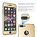 Tekcoo for iPhone 7 Plus Case, [T360 HY] Ultra Thin Full Body Coverage Protection Scratch Proof Hard Slim Hybrid Cover Shell with Tempered Glass Screen Protector for iPhone 7 Plus (5.5 inch) [Gold]