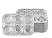 PARTY BARGAINS 6-Cup Aluminum Muffin Pans - 20 Pack, Standard Size Cupcake Pans, Disposable Muffin Tin for Baking (Max 240°C)