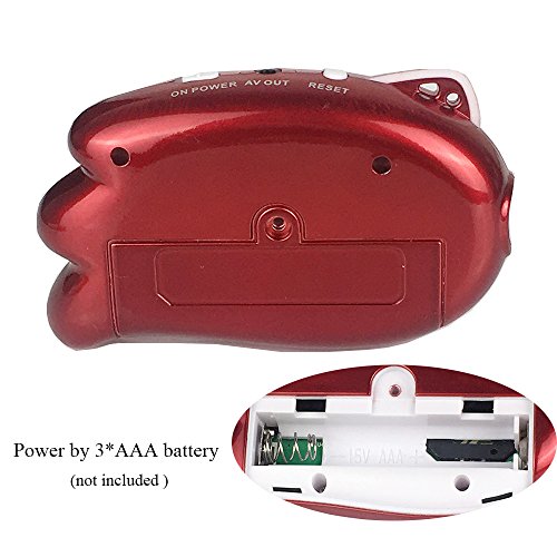 JJFUN Mini TV Handheld Game Console Player for Kids, Connect and Play 89 in 1 Retro Classic Games, Old School Arcade Style Plug & Play Video Games Controller for Children Boys Girls 4-12 Years Old-RED