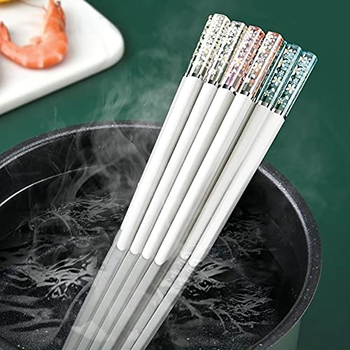 FYLFOTA Reusable Fiberglass Chopsticks Dishwasher Safe, Lightweight