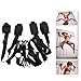 Soft and Durable Bed Straps Set Kit Restraints (Black-3)
