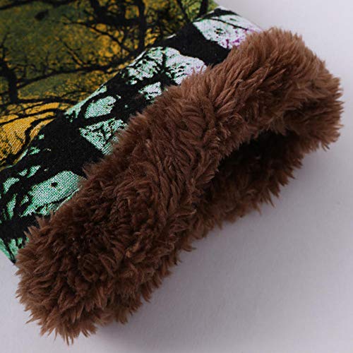 Womens Long Coats Duseedik Winter Warm Down Jackets Outwear Floral Print Plaid Hooded Pockets Oversize Coats Vests Green - Thumbnail 6
