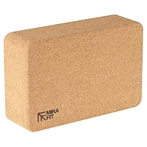 Mirafit Natural Cork Yoga Block for Yoga/Pilates Exercise Routine