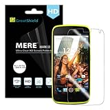 BLU Life Play L100A / Play X L102a Screen Protector - GreatShield MERE Mark II Ultra Clear (HD) Screen Protector for BLU Life Play L100A / Play X L102a with Lifetime Warranty (Retail Packaging) - 3 Pack