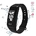 Wireless Fitness Activity Tracker Smart Bracelet Watch Wristband Blood Pressure Heart Rate Calorie Tracker Pedometer Sport Sleep Monitor Waterproof for Android IOS Phone
