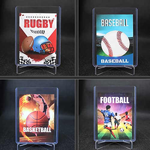 TURKRA 100 Count Premium High Clear Top Loaders and Penny Card Sleeves