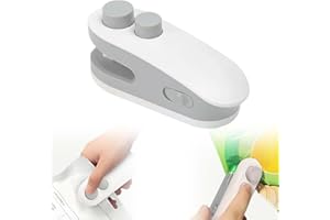 DSACL Mini Bag Sealer, 2026 Upgraded 2 in 1 Mini Bag Sealer with Cutter and Magnet, Portable Heat Sealer for Plastic Bags, Handheld Bag Resealer for Chip Bags (1)