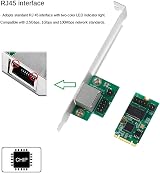 Lodokdre 2.5G 2500Mbps Gigabit Network Adapter M.2 to PCIe 2.5Gb Ethernet RJ45 view 4