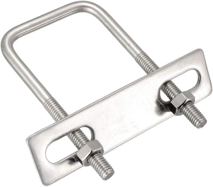 Amazon.com: uxcell Square U-Bolts M6 40mm Inner Width 304 Stainless
